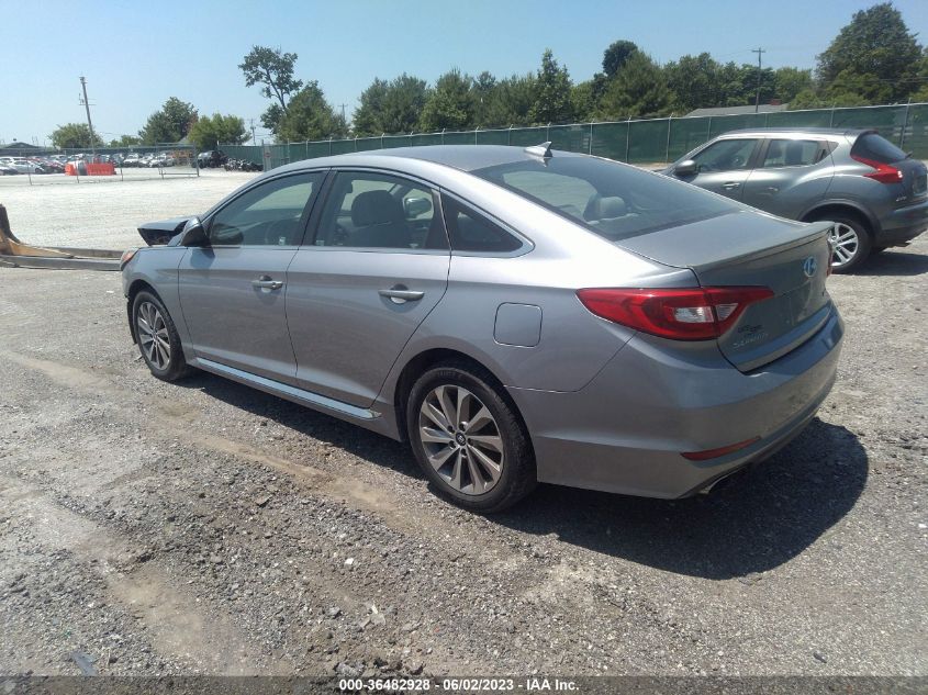 2015 HYUNDAI SONATA 2.4L SPORT - 5NPE34AF8FH031662
