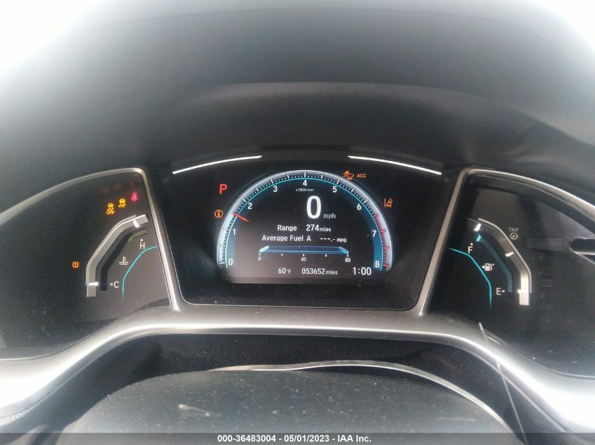 2019 HONDA CIVIC SEDAN EX-L - 19XFC1F77KE210388