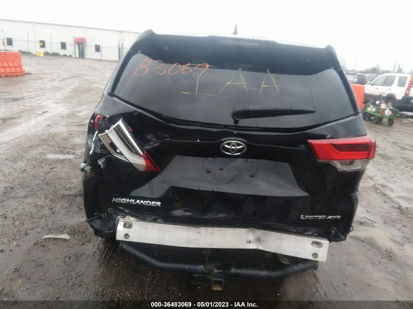 2017 TOYOTA HIGHLANDER LIMITED - 5TDDZRFH0HS357423