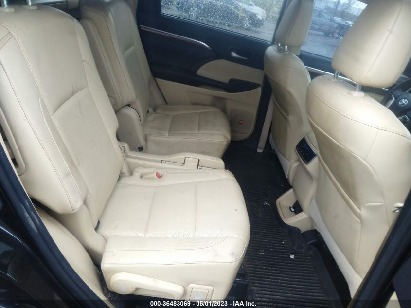 2017 TOYOTA HIGHLANDER LIMITED - 5TDDZRFH0HS357423