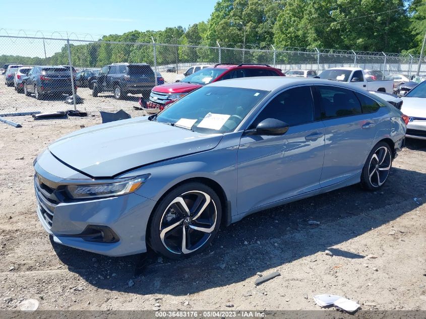 2022 HONDA ACCORD SEDAN SPORT - 1HGCV1F34NA084199