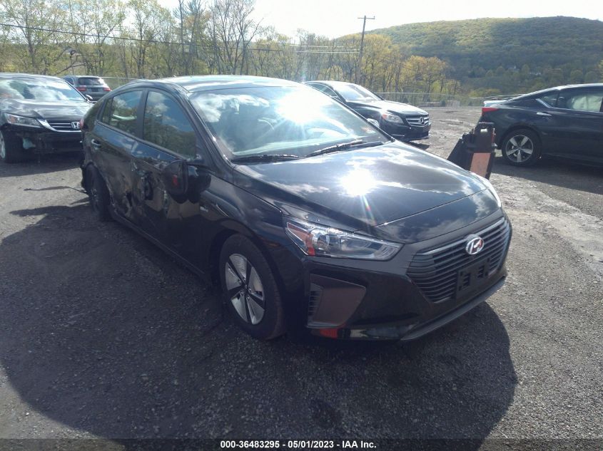 2017 HYUNDAI IONIQ HYBRID BLUE - KMHC65LC0HU024796