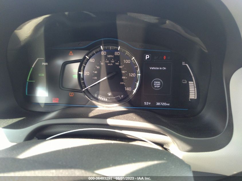 2017 HYUNDAI IONIQ HYBRID BLUE - KMHC65LC0HU024796