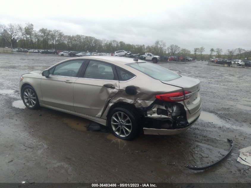 2017 FORD FUSION SE - 3FA6P0H74HR340647