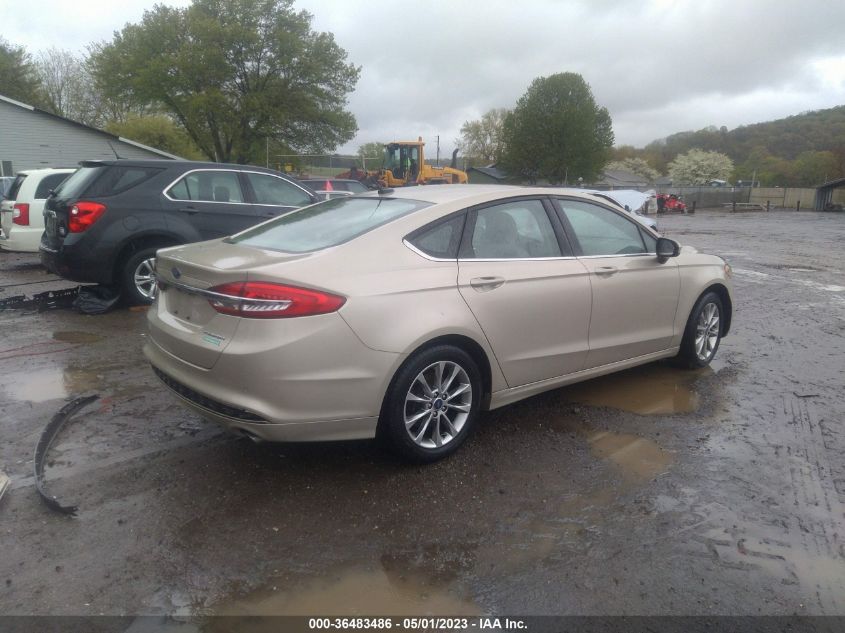 2017 FORD FUSION SE - 3FA6P0H74HR340647