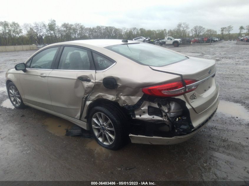 2017 FORD FUSION SE - 3FA6P0H74HR340647