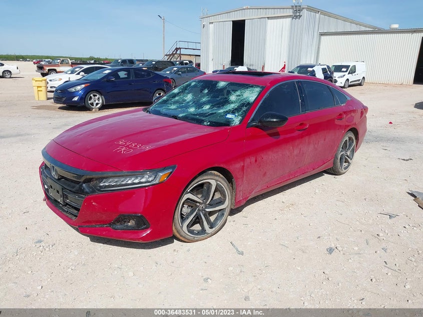 VIN 1HGCV2F37MA001790 2021 HONDA ACCORD SEDAN SPORT