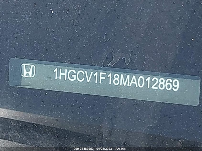 2021 HONDA ACCORD SEDAN LX - 1HGCV1F18MA012869