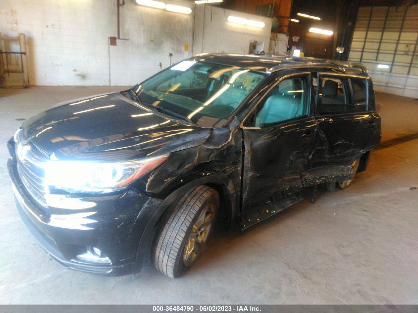 2016 TOYOTA HIGHLANDER LIMITED - 5TDDKRFH9GS240572