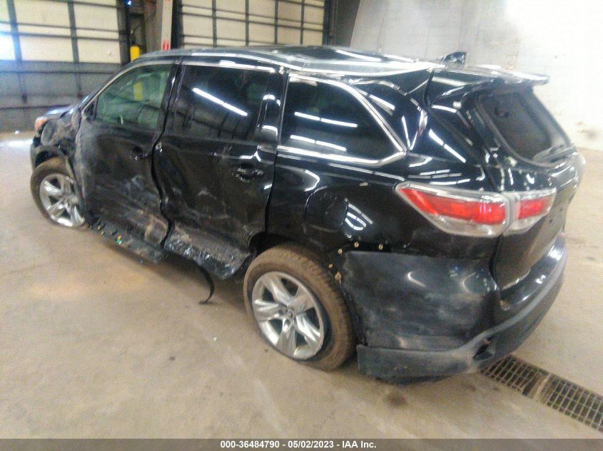 2016 TOYOTA HIGHLANDER LIMITED - 5TDDKRFH9GS240572