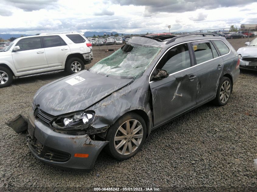 2014 VOLKSWAGEN JETTA SPORTWAGEN TDI W/SUNROOF - 3VWML7AJ9EM616869