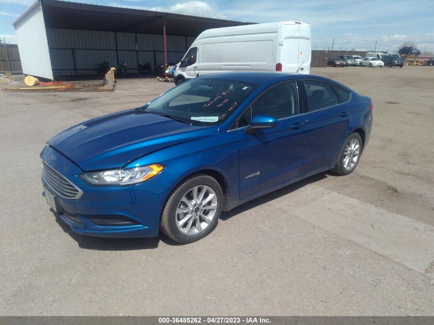 2017 FORD FUSION HYBRID S - 3FA6P0UU2HR120855