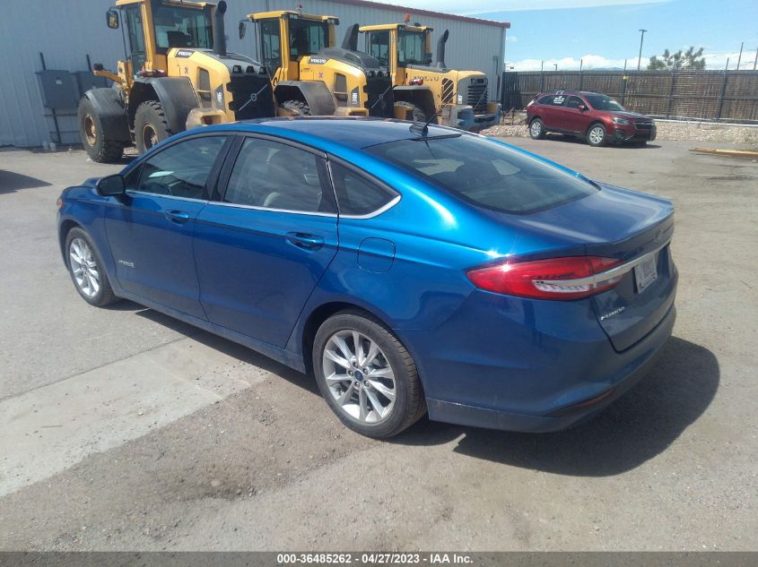 2017 FORD FUSION HYBRID S - 3FA6P0UU2HR120855