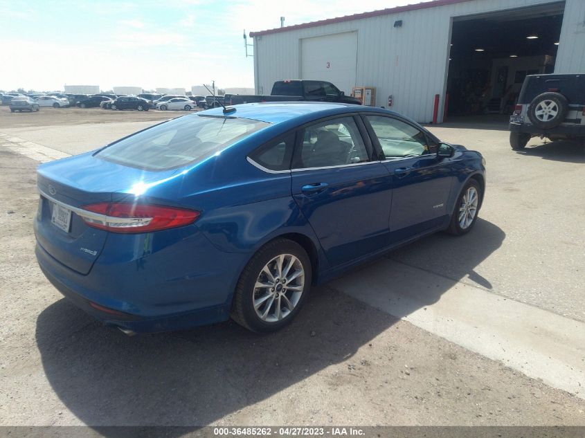 2017 FORD FUSION HYBRID S - 3FA6P0UU2HR120855