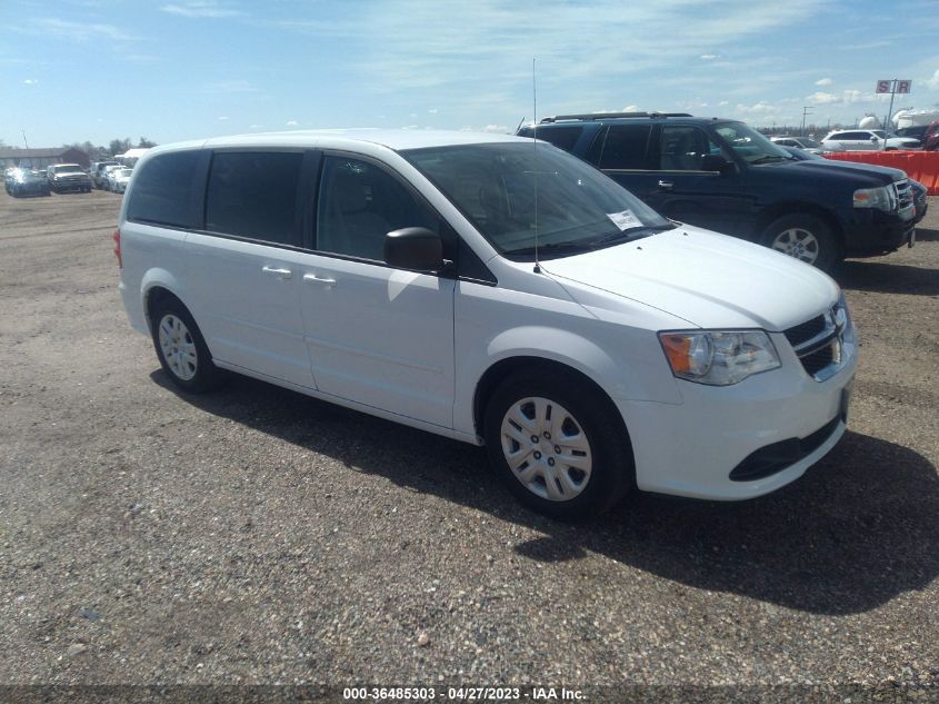 2016 DODGE GRAND CARAVAN SE - 2C4RDGBG4GR122553