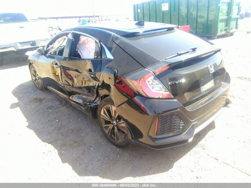 2018 HONDA CIVIC HATCHBACK EX - SHHFK7H53JU223616