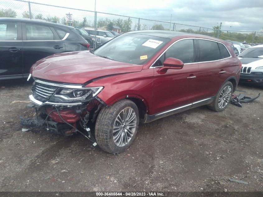 2018 LINCOLN MKX RESERVE - 2LMPJ6LR8JBL23608