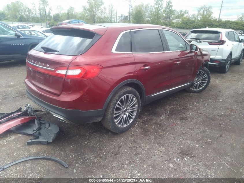2018 LINCOLN MKX RESERVE - 2LMPJ6LR8JBL23608