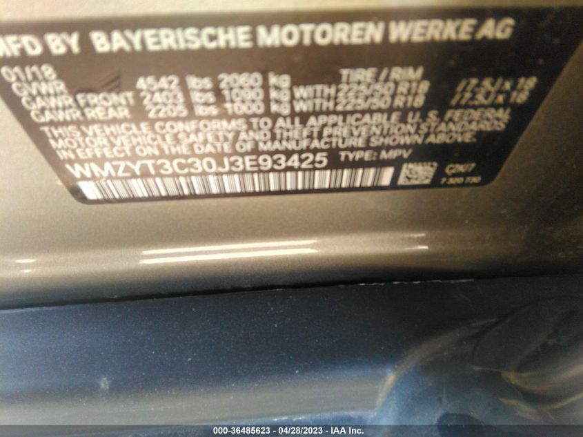 2018 MINI COUNTRYMAN COOPER S - WMZYT3C30J3E93425
