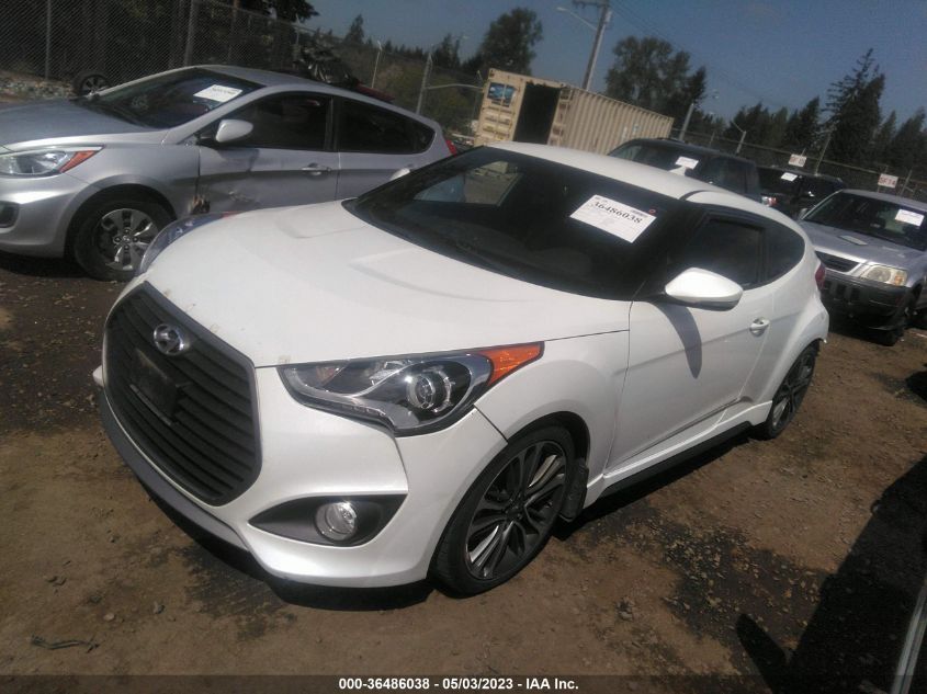 2016 HYUNDAI VELOSTER TURBO - KMHTC6AE8GU294215