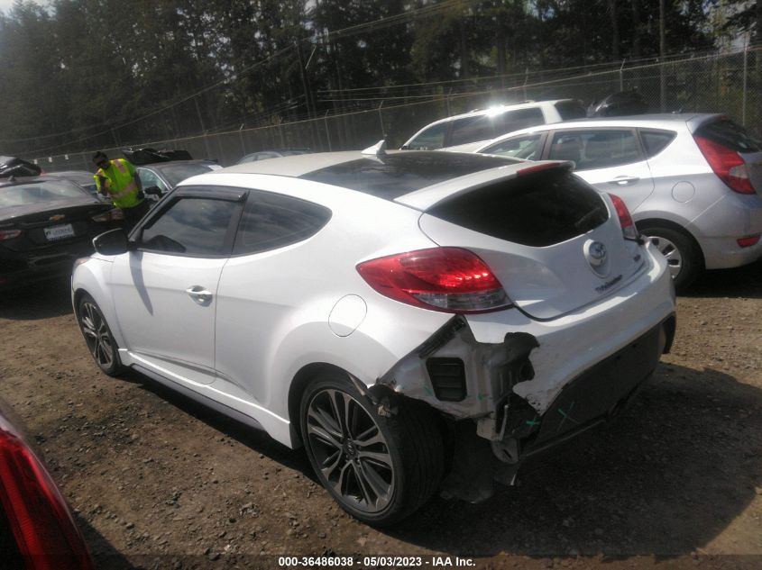 2016 HYUNDAI VELOSTER TURBO - KMHTC6AE8GU294215