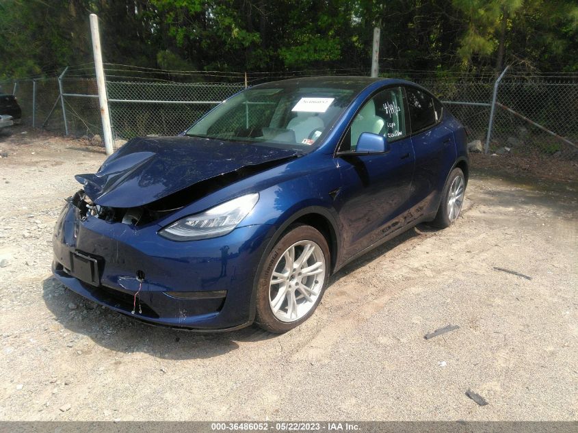 2021 TESLA MODEL Y LONG RANGE - 5YJYGDEEXMF075984