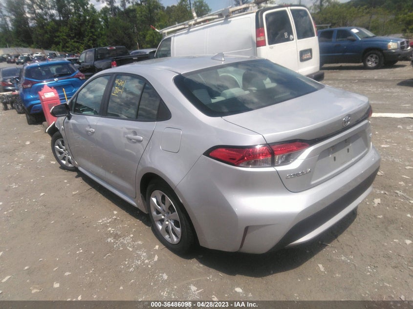 VIN 5YFEPMAE1MP188204 2021 TOYOTA COROLLA LE
