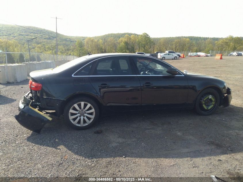 2013 AUDI A4 PREMIUM - WAUBFAFL1DN032086