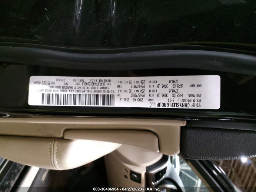 2014 JEEP GRAND CHEROKEE LAREDO - 1C4RJFAG4EC510313