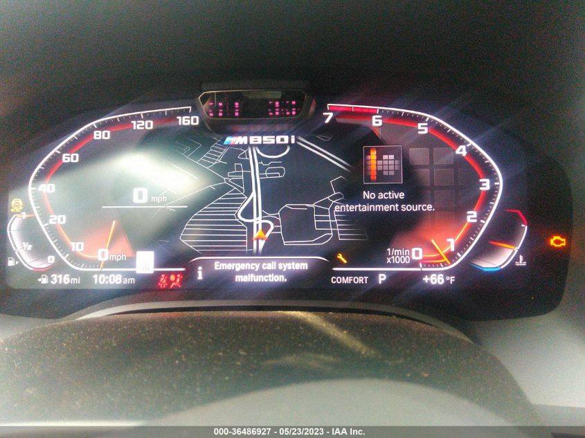 2020 BMW 8 SERIES M850I - WBAGV8C07LCE33182