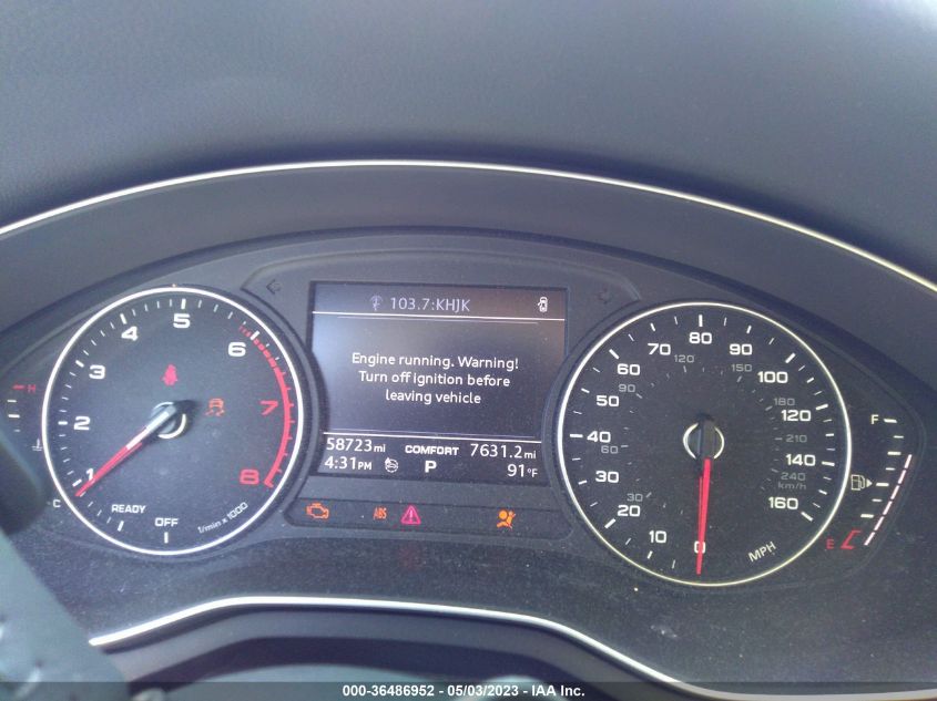 2017 AUDI A4 PREMIUM - WAUGNAF44HN024202
