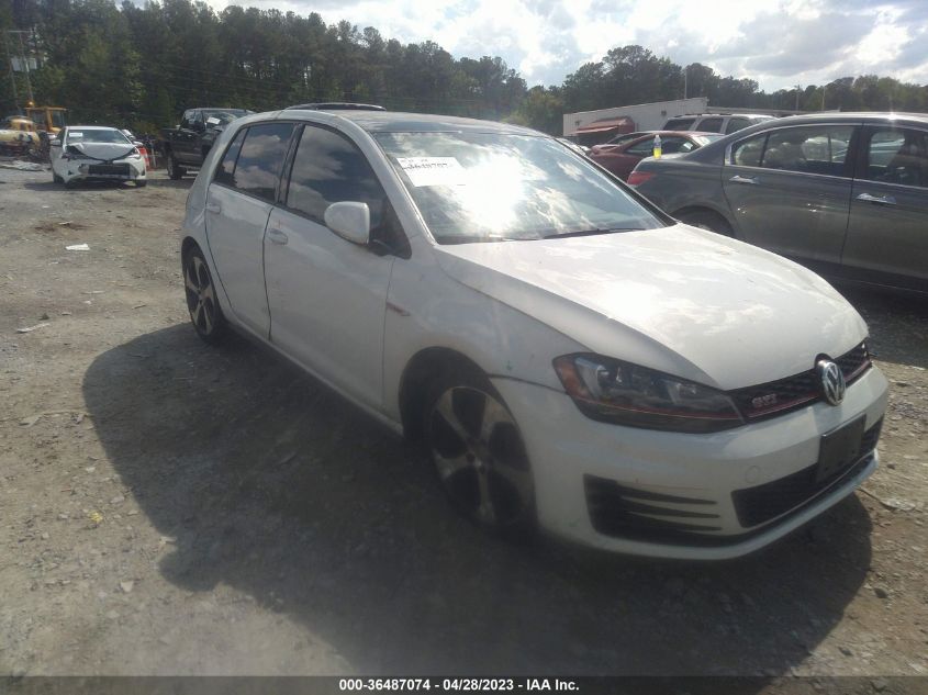 2016 VOLKSWAGEN GOLF GTI SE W/PERFORMANCE PKG - 3VW547AU8GM064294