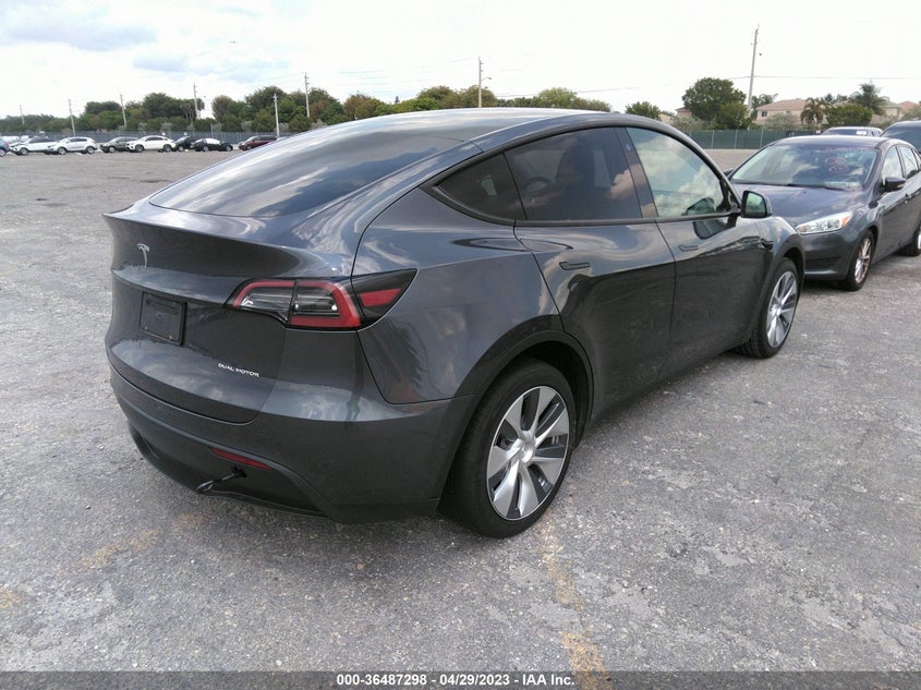 VIN 7SAYGDEE2NF443157 2022 TESLA MODEL Y LONG RANGE