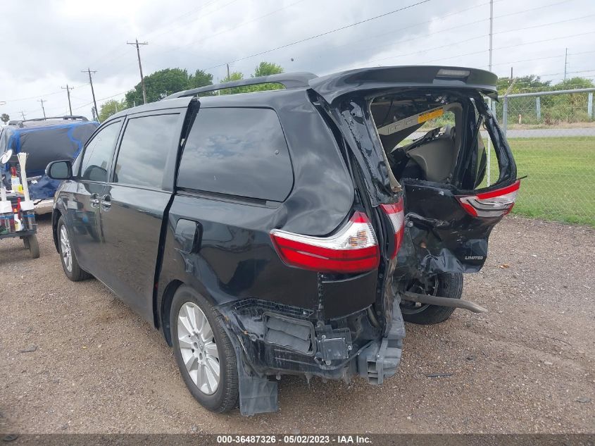 2016 TOYOTA SIENNA XLE/XLE AAS/LTD - 5TDYK3DCXGS709707