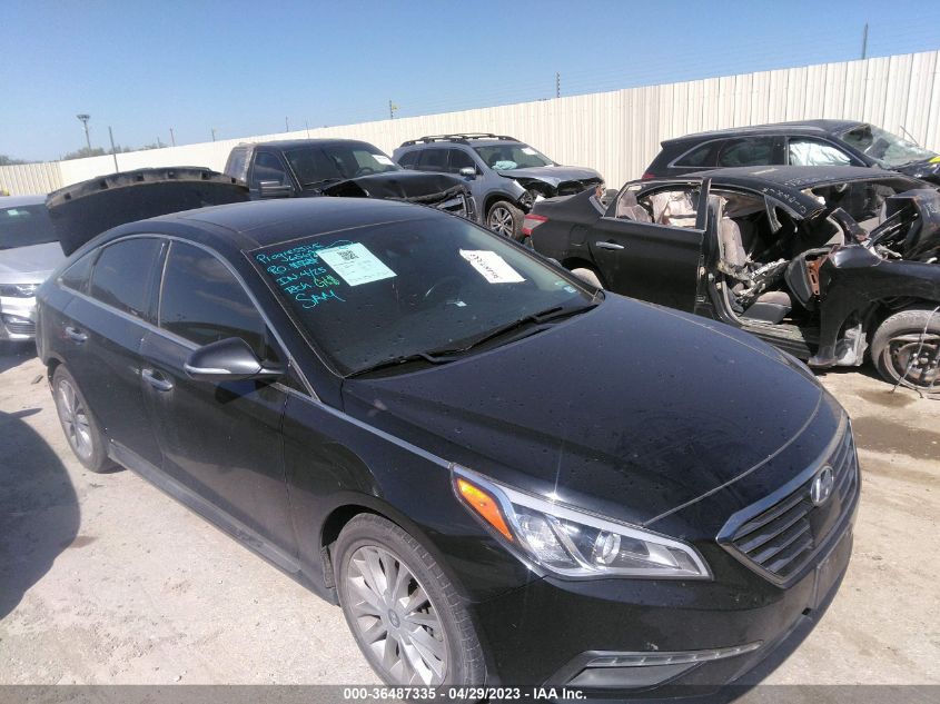 2015 HYUNDAI SONATA 2.4L LIMITED - 5NPE34AF1FH138763