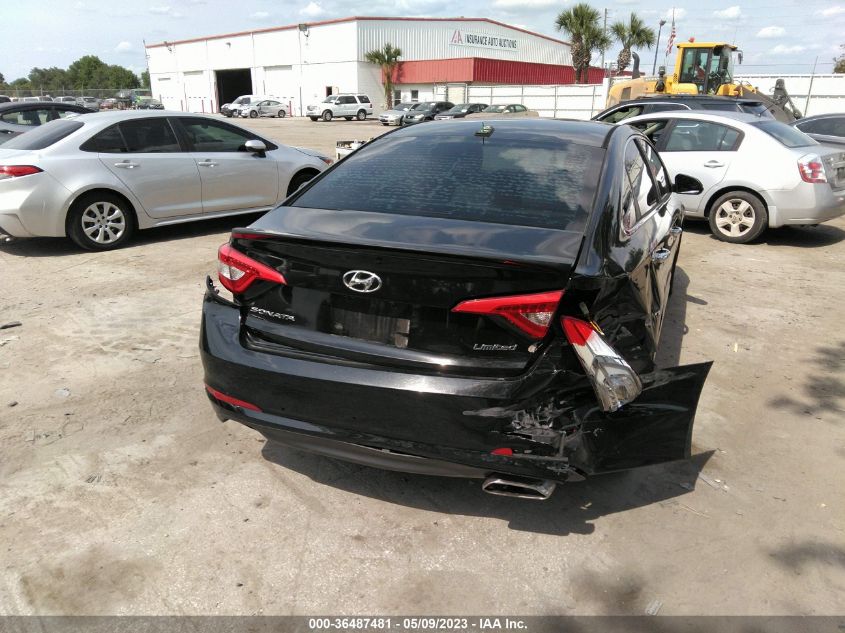 2015 HYUNDAI SONATA 2.4L LIMITED - 5NPE34AF0FH227546