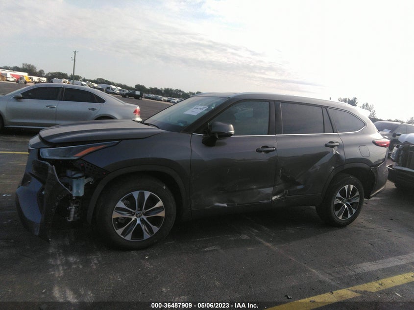 VIN 5TDGZRAH2MS527733 2021 TOYOTA HIGHLANDER XLE