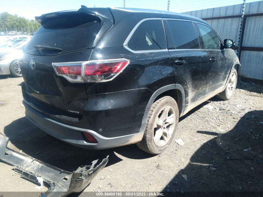 2016 TOYOTA HIGHLANDER LIMITED - 5TDYKRFH2GS120369