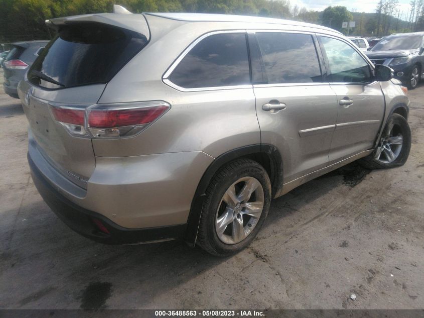 2015 TOYOTA HIGHLANDER LIMITED - 5TDDKRFH9FS097802