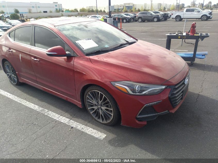 2018 HYUNDAI ELANTRA SPORT - KMHD04LB0JU591331