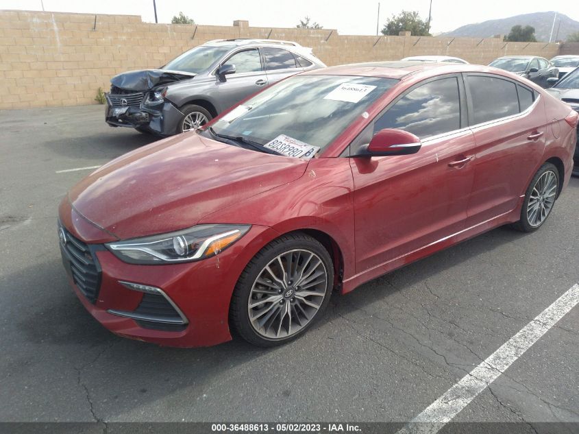 2018 HYUNDAI ELANTRA SPORT - KMHD04LB0JU591331