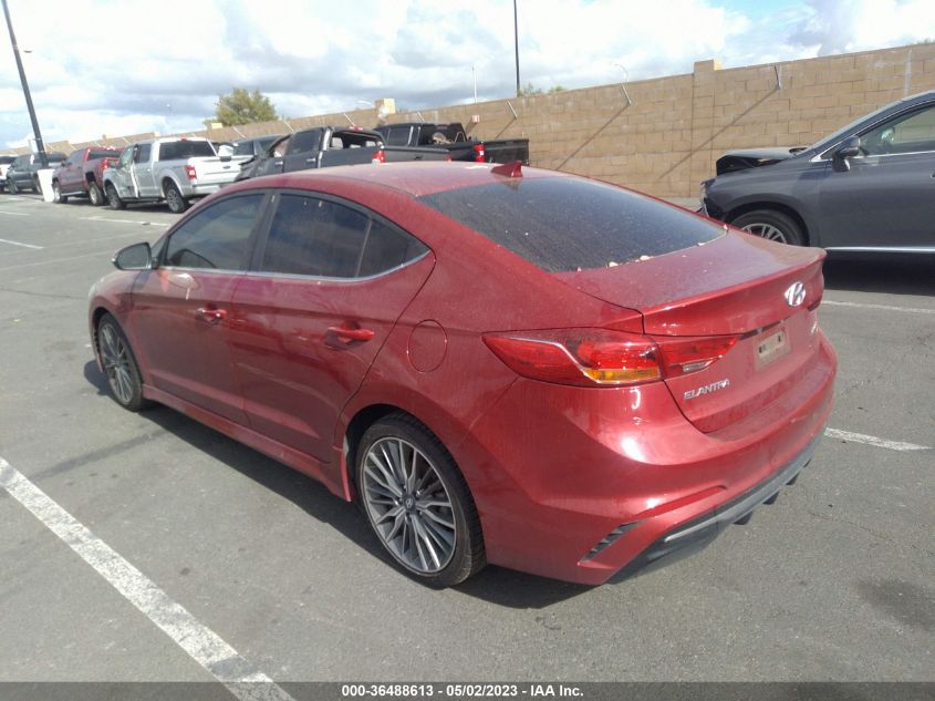 2018 HYUNDAI ELANTRA SPORT - KMHD04LB0JU591331