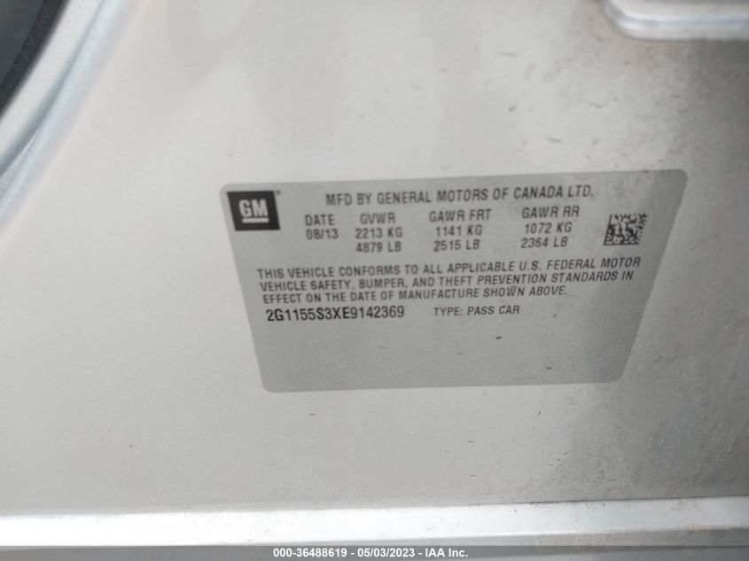 2014 CHEVROLET IMPALA LTZ - 2G1155S3XE9142369