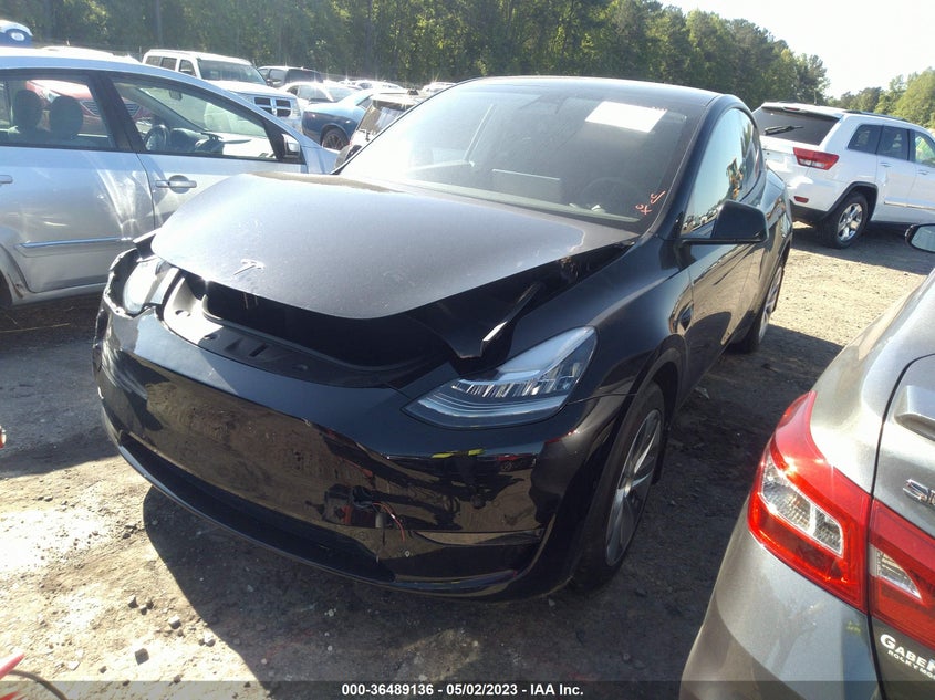 VIN 7SAYGAEE6NF421287 2022 TESLA MODEL Y LONG RANGE