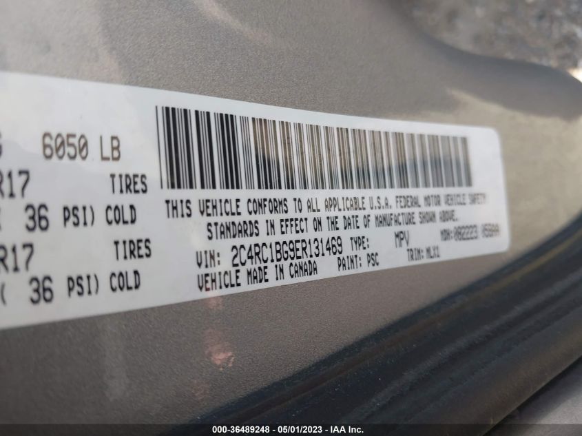2014 CHRYSLER TOWN & COUNTRY TOURING - 2C4RC1BG9ER131469