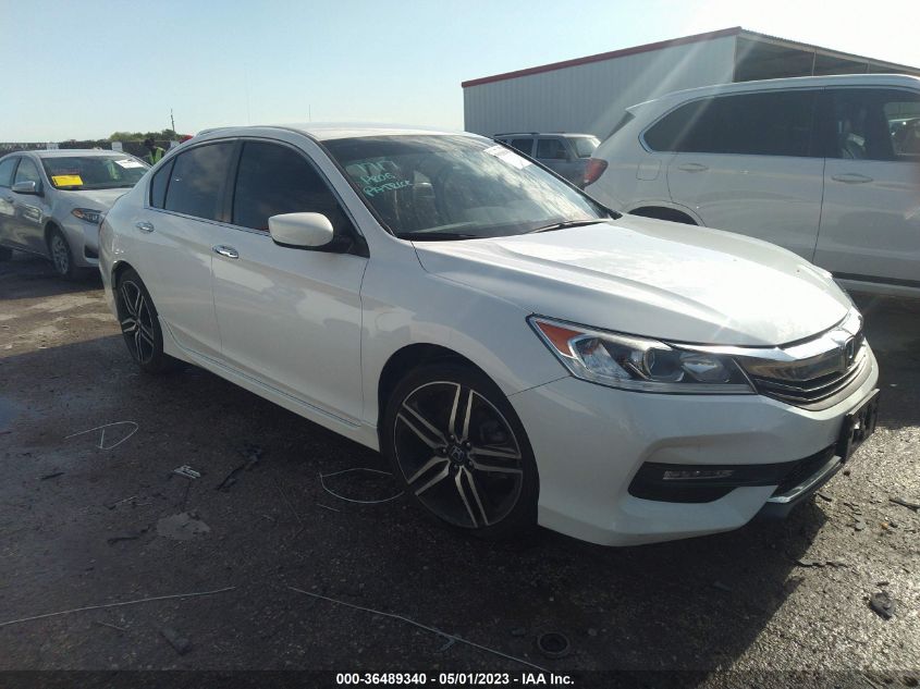 2017 HONDA ACCORD SEDAN SPORT - 1HGCR2F52HA172359