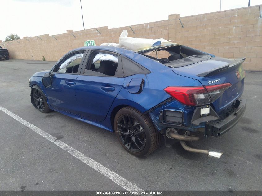 2022 HONDA CIVIC SI 2HGFE1E5XNH470322