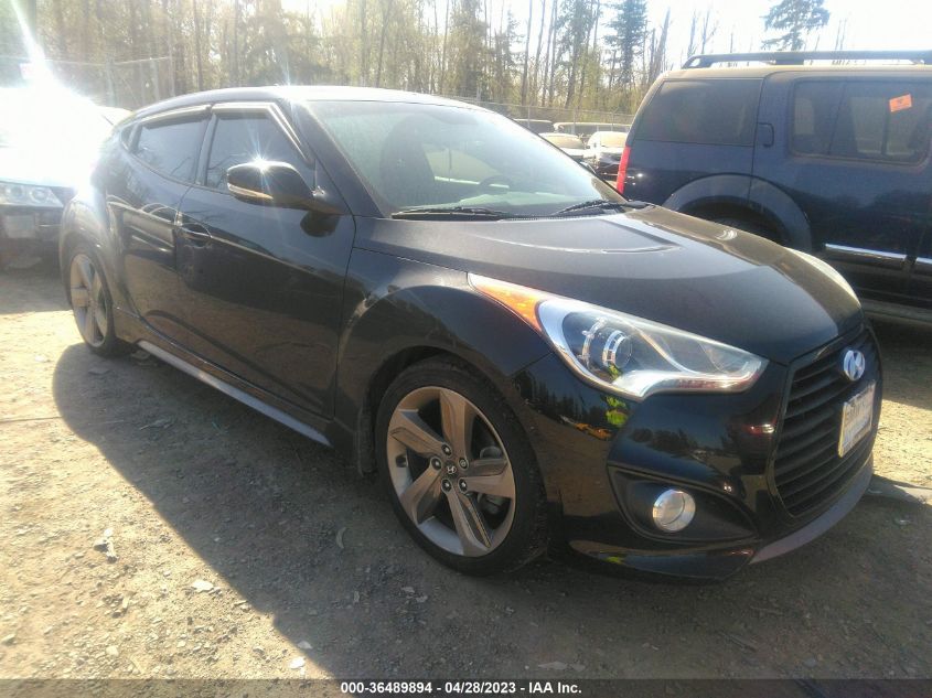 2014 HYUNDAI VELOSTER TURBO - KMHTC6AE5EU193940