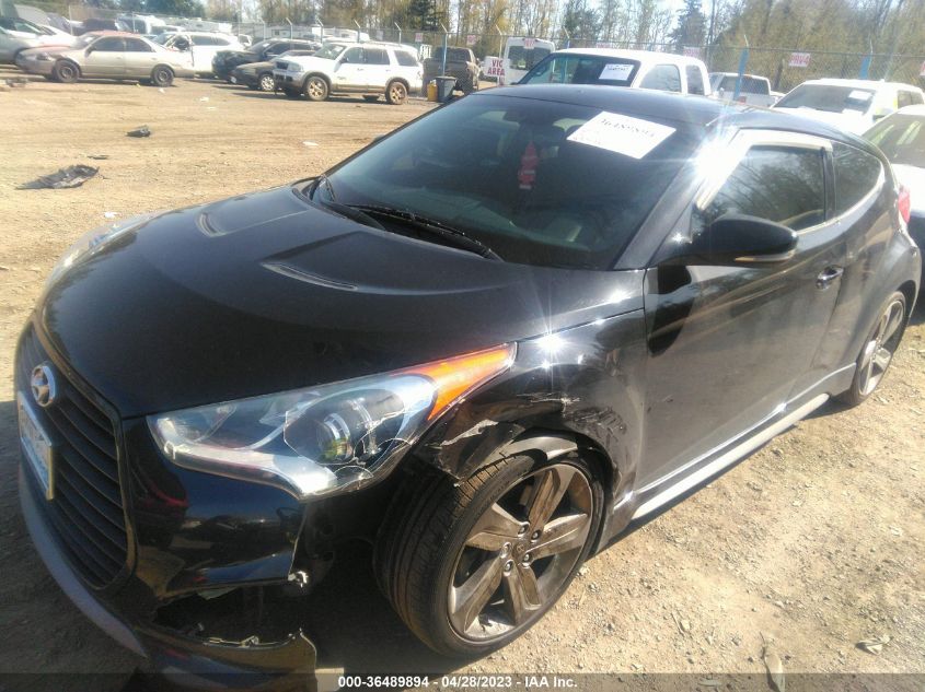 2014 HYUNDAI VELOSTER TURBO - KMHTC6AE5EU193940