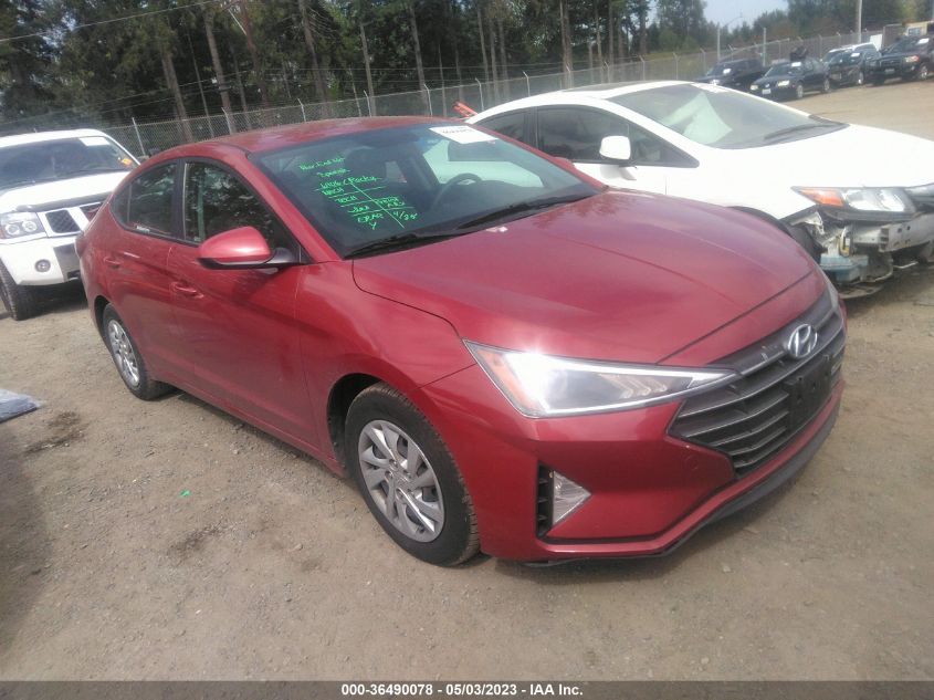 2019 HYUNDAI ELANTRA SE - KMHD74LF7KU797536